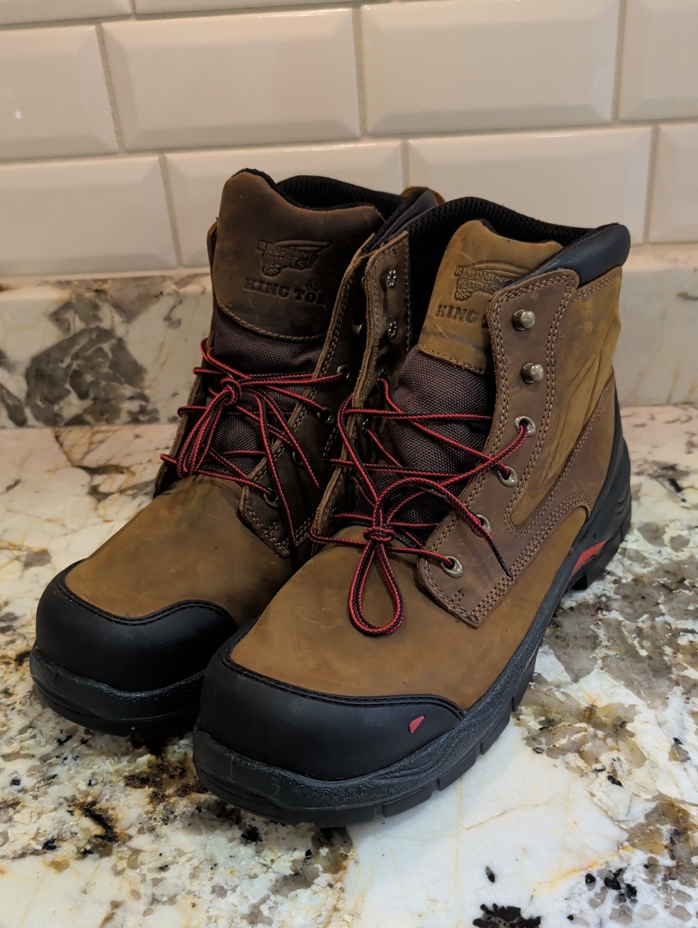 RED WING King TOE EH Waterproof 6 inch Mens Work Boot Size 13 #4402